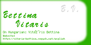 bettina vitaris business card